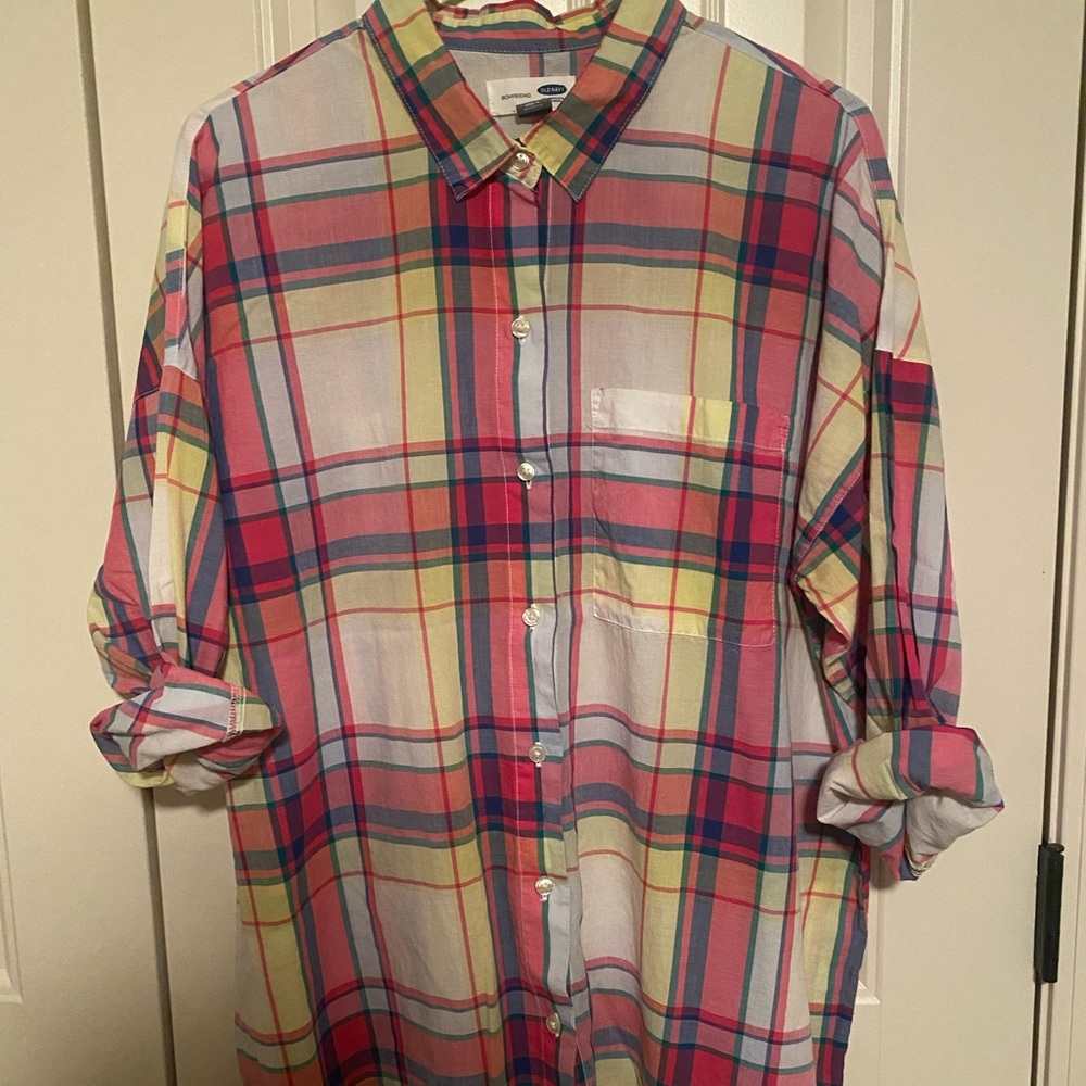COPY - ON boyfriend plaid button up